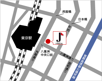 ジェイゴルフ 本社周辺地図